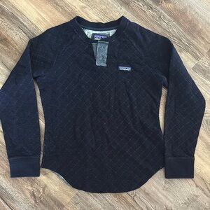 Patagonia Black Long Sleeve Tee with Thermal Insulation